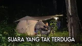 Camping In Heavy Rain Cooking Bamboo shoots and anchovies