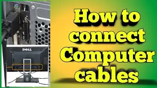 How to connect computer cables, How to setup a desktop computer step by step, remote desktop