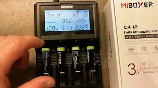 2y old Amazon Basics AA 2000mAh Rechargable batteries Capacity test with MIBOXER C4-12 charger