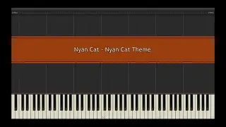 Nyan Cat - Nyan Cat Theme l Piano MIDI Version (На пианино)