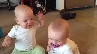 The two little kids Fighting of Pacifier; Super Cute...