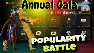 Annual Gala popularity battle event 2023 pubg fully explained | popularity battle event explained