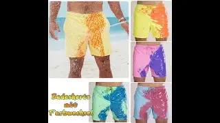 🌈Swim shorts with color change🏊