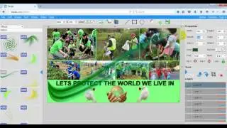 Make a message to protect environment