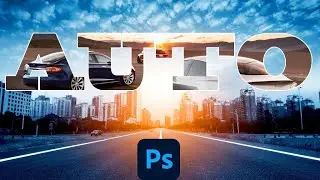 Как сделать текст из листьев в Adobe Photoshop