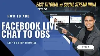 How to Add Facebook Live Chat to OBS with Social Stream Ninja (Step-by-Step Tutorial)