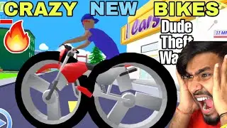 Crazy Modification in DUDE THEFT WARS - Big Tyres are Fun - Trying it on Different Vehicles