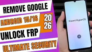 Unlock Xiaomi redmi 13c HyperoOS 3.1 Frp bypass Account Google unlock Remove 2026