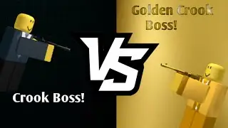 [OUTDATED] crook boss vs golden crook boss || Tower Defense Simulator