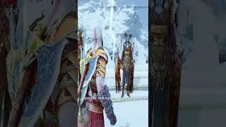 Kratos wishes Valkyrie Gunnr Good Luck for Ragnarok #godofwarragnarok #valkyrie #kratos #shorts