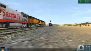 TS12 Southern pacific SD70MAc and BNSF Crash!