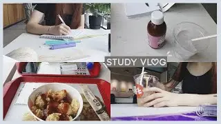 (eng sub)study vlog | trying to be productive again, studying in a cafe