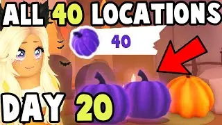 ALL 40 PURPLE PUMPKIN LOCATIONS in ADOPT ME! (Day 20)