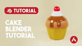 Blender 3D Beginner Tutorial : Chocolate Cake