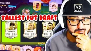 THE TALLEST FUT DRAFT TEAM IN FIFA 22 POSSIBLE! FT WAJA!