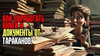 КАК ОБРАБОТАТЬ КНИГИ И ДОКУМЕНТЫ ОТ ТАРАКАНОВ