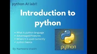 Introduction to python programming | What is python | where it is used | what are the advantages