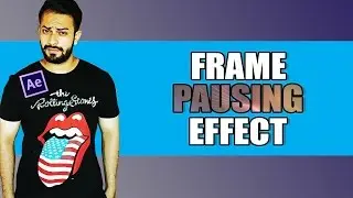 After effects tutorial - Frame Pausing effect - freeze frame - effect