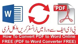 How To Convert PDF to Word Online FREE PDF to Word Converter FREE