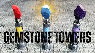 recycling Glue Tubes into GEMSTONE TOWERS | Scatter Terrain for TTRPG/DnD
