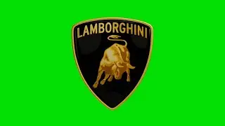 Lamborghini 3D Logo | Green Screen Background Video