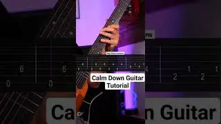 Calm Down Guitar Tutorial| Guitar Lessons| Rema #beginners #rema #viralvideo #shorts #guitar guitar