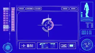 Robotic HUD (Blue Screen) || Chroma Key Effect || VFX GURU