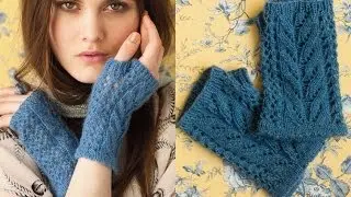 #35 Fingerless Gloves, Vogue Knitting Early Fall 2012