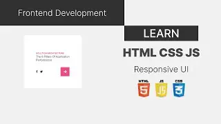 Html Tutorial For Beginners | HTML CSS | HTML Card | HTML Tutorial | CSS Tutorial | Responsive Web
