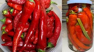 Острый Маринованный Перец на Зиму I  Простой Способ I Կծու թթու պղպեղ