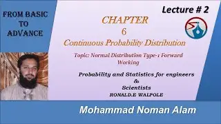 Lec:1 Normal Distribution Probability in Statistics| revision