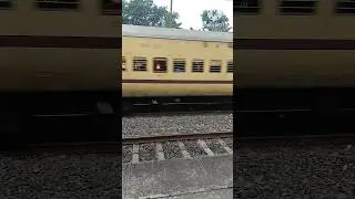 Cyclone speedy Train skipping station #shorts #train #railway
