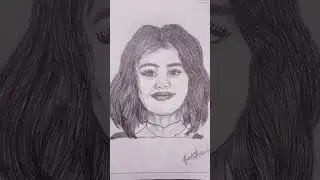 Selena Gomez drawing please like and subscribe #selenagomez #shorts