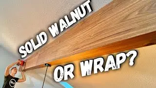 DIY Solid Walnut Beam Wrap