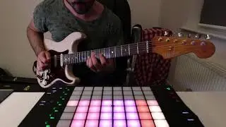 ➤ Bruno Mars - Versace On The Floor - Ableton Live & Push 2 Guitar Cover #oneminutebeat #7