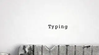 After Effects - Typewriter Typing with Sound
