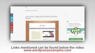 How to Build a Single Page Wordpress Website in a Nutshell