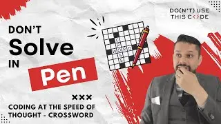 (Most!) Users Don't Solve in Pen | Live Coding a Crossword Prototype Part 2