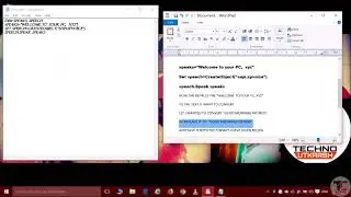 HOW TO CONVERT TEXT TO SPEECH USING NOTEPAD.