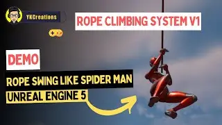 UE 5.1 Rope Swing like in the Marvel Spider man games - V1- Demo