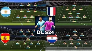 SELECCIONES ACTUALIZADAS en DLS 24 ✅ +25 Países Actualizados en Dream League Soccer 2024 💯  🌎