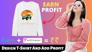 Canva T-shirt Design | Work from Home Earn 50,000/Month | TeeShopper