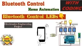 Bluetooth Madule Home automation || Blutooth control LEDs project||