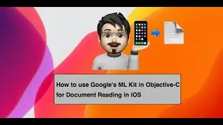 How to use Google's MLKit in Objective-C for Document Reading in iOS