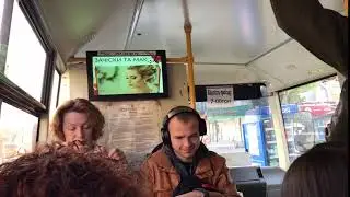 Реклама салону краси в маршрутках Києва
