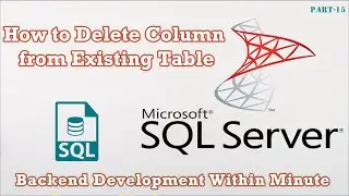 How To Delete Column from Existing Table in SQL ? Table se column ko kaise delete kare ?