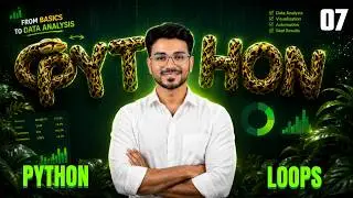Python Loops in Python | While Loop, For Loop, Nested Loops | Python Tutorial in Telugu 🔥