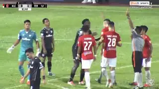 Kad 🟥 penjaga goal Terengganu Fc menentang Kuala Lumpur Fc piala malaysia suku akhir pertama.