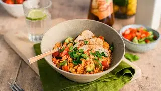 Couscous Bowl mit saftigem Hähnchen | Hengstenberg