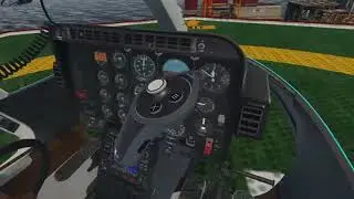 Dreamfoil Bell 407 in X-Plane 11.20 Beta VR Oil Rig landing